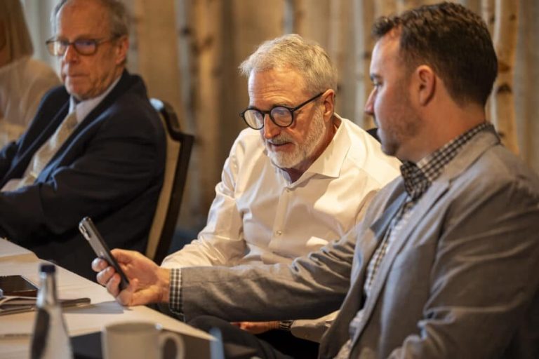 Advisors reviewing a deal