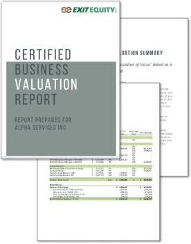 Certified business valuation report