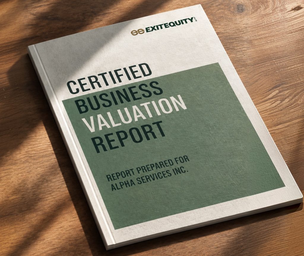 Certified business valuation report
